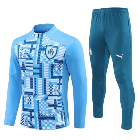 Olympique de Marseille Sudadera De Entrenamiento 2024-25 Cuarto-Cremallera Azul Olympique de Marseille Sudadera De Entrenamiento 2024-25 Cuarto-Cremallera Azul